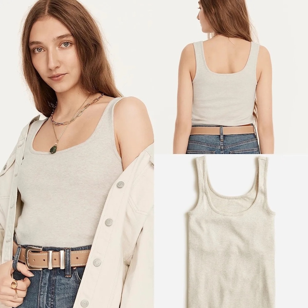 J.Crew Perfect-Fit Shelf-Bra Tank